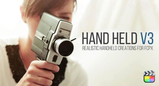 FCPX插件-54个手持摄像机画面抖动摇晃变焦缩放预设 HandHeld V3 FCPX插件-54个手持摄像机画面抖动摇晃变焦缩放预设 HandHeld V3