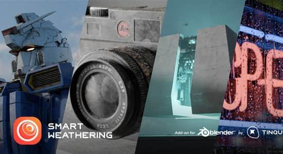 Blender插件-三维模型划痕污迹做旧工具 Smart Weathering v3.0.1 Blender插件-三维模型划痕污迹做旧工具 Smart Weathering v3.0.1