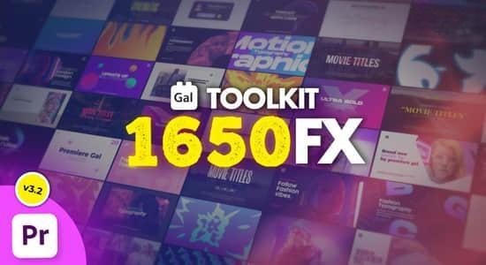 PR脚本-1685种社交媒体文字标题排版视频转场叠加特效调色分屏预设 Gal Toolkit V3.3 PR脚本-1685种社交媒体文字标题排版视频转场叠加特效调色分屏预设 Gal Toolkit V3.3