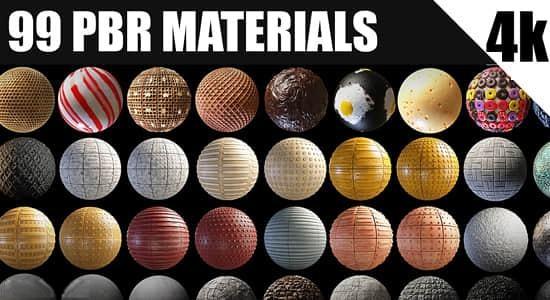 99种4K PBR纹理贴图材质预设素材 Pbr Materials Vol.01 99种4K PBR纹理贴图材质预设素材 Pbr Materials Vol.01