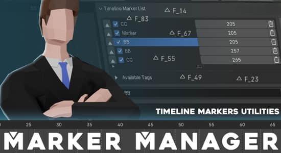Blender插件-时间轴标记管理器 Marker Manager V1.0.0 Blender插件-时间轴标记管理器 Marker Manager V1.0.0
