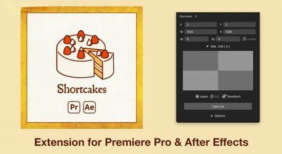 修复版AE/PR脚本-画面分割分屏组合效果 Shortcakes v2.1.4+使用教程 修复版AE/PR脚本-画面分割分屏组合效果 Shortcakes v2.1.4+使用教程