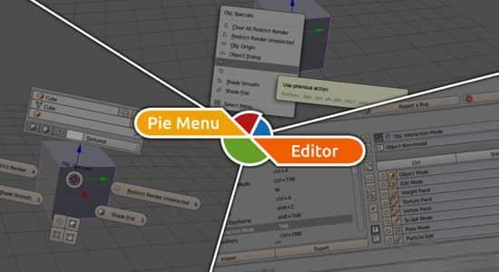 Blender插件-饼状菜单对话框工具栏 Pie Menu Editor V1.18.8 Blender插件-饼状菜单对话框工具栏 Pie Menu Editor V1.18.8