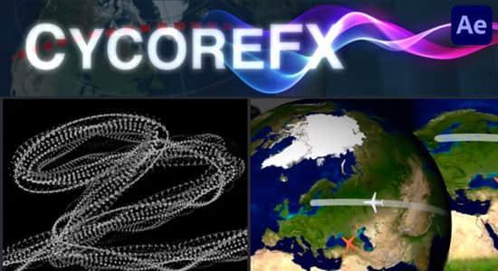 AE插件-遮罩路径球形地图线路动画 CycoreFX bundle v1.3.2 Win AE插件-遮罩路径球形地图线路动画 CycoreFX bundle v1.3.2 Win