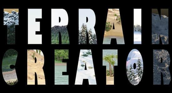 Terrain Creator V1.2 自然地形地貌创建制作Blender插件