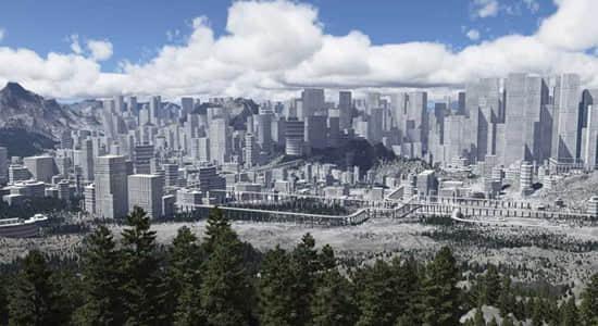 三维城市建筑地形场景生成器Blender插件 SceneCity V2.2.0