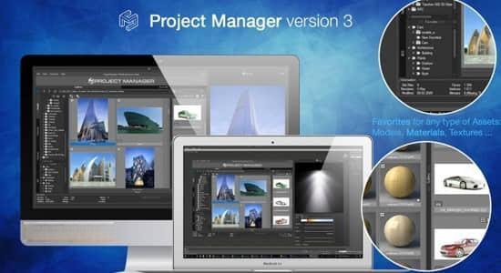 3DS MAX插件-直接预览工程项目预设管理 Project Manager v3.23.45