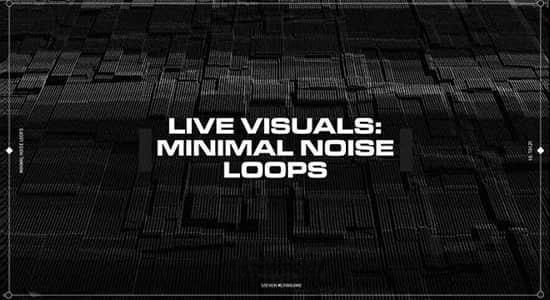 视频素材-44个信号噪波干扰损坏视觉特效动画 Minimal Noise Loops