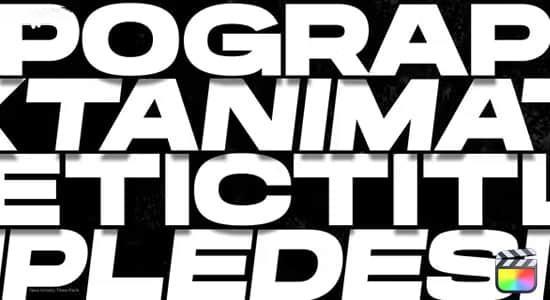 FCPX插件-10组新型文字标题排版动效预设 New Kinetic Titles