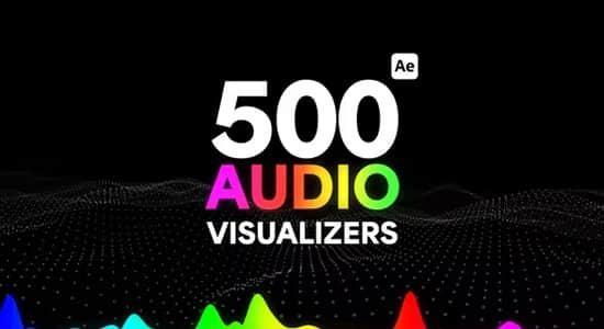 AE模板-500种创意音频可视化图形主题包装宣传动画 Audio Visualizers Pack