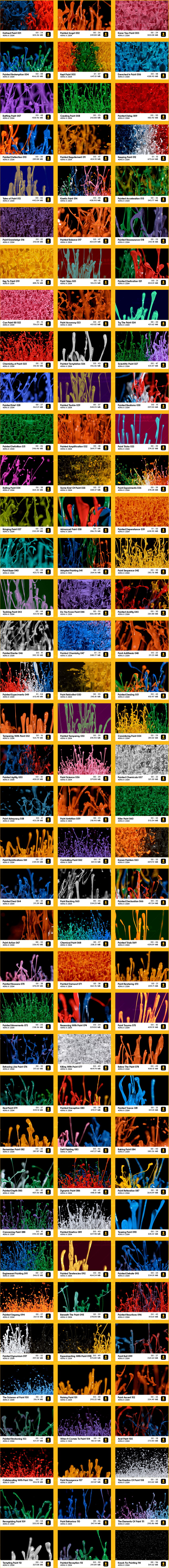 4K视频素材-114个彩色油漆流体飞溅特写动画 BBV22 4K视频素材-114个彩色油漆流体飞溅特写动画 BBV22