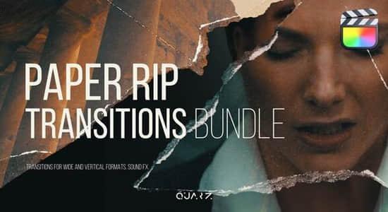FCPX插件-56个纸张撕裂折叠拼贴视频转场预设 FCPX插件-56个纸张撕裂折叠拼贴视频转场预设