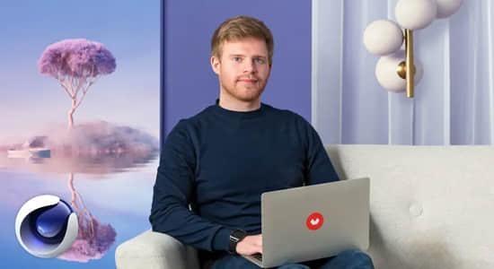 C4D教程-超现实三维场景插画制作学习 3D Illustration Surreal Spaces with Cinema 4D C4D教程-超现实三维场景插画制作学习 3D Illustration Surreal Spaces with Cinema 4D