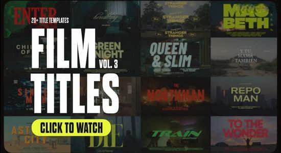 AE/PR/FCPX/PS模板插件-20组电影文字标题排版视觉设计 Tropic Colour – Film Titles Vol.3 AE/PR/FCPX/PS模板插件-20组电影文字标题排版视觉设计 Tropic Colour – Film Titles Vol.3