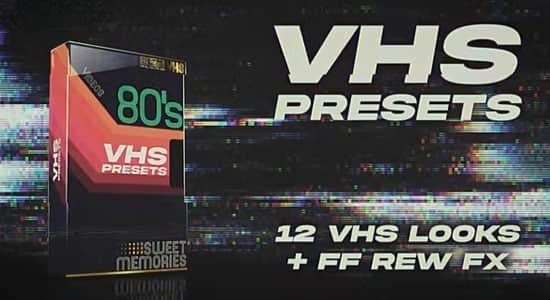 PR模板-复古老录像带视觉特效动画 VHS Look Presets Pack PR模板-复古老录像带视觉特效动画 VHS Look Presets Pack