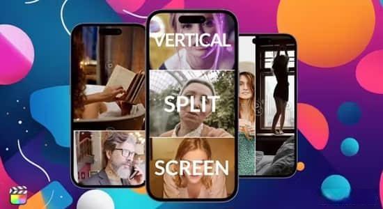 FCPX插件-14种垂直竖屏动态平滑移动网格拆分组合分屏动画 FCPX插件-14种垂直竖屏动态平滑移动网格拆分组合分屏动画