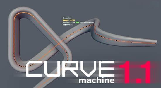 Blender插件-拐角曲线节点编辑器 CURVEmachine V1.1
