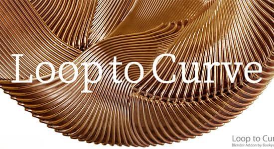 Blender插件-复杂曲线模型生成器 Loop To Curve V1.0.1 Blender插件-复杂曲线模型生成器 Loop To Curve V1.0.1