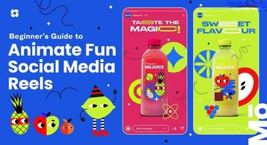 AE教程-现代社交媒体图形动画制作 Beginner’s Guide to Animate Fun Social Media Reels in Adobe After Effects AE教程-现代社交媒体图形动画制作 Beginner’s Guide to Animate Fun Social Media Reels in Adobe After Effects