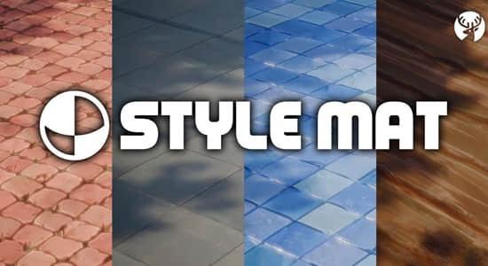 Blender预设-72组卡通风格材质资产 StyleMat V1.1 2K 4K