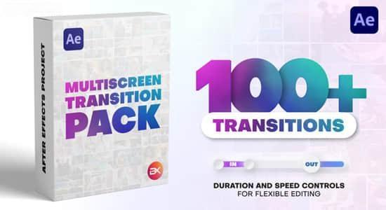 AE模板-100种多画面网格分屏转场过渡动画 Multiscreen Transitions AE模板-100种多画面网格分屏转场过渡动画 Multiscreen Transitions