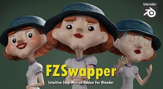 Blender插件-为角色构建可交换资源动画工具 FZSwapper v1.6 Blender插件-为角色构建可交换资源动画工具 FZSwapper v1.6