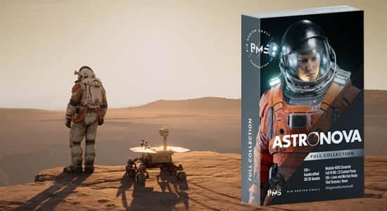 太空宇航员人物角色地形环境3D模型资产Blender预设 BigMediumSmall – Astronova 太空宇航员人物角色地形环境3D模型资产Blender预设 BigMediumSmall – Astronova