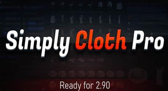 Blender插件-三维布料模拟生成器 Simply Cloth Pro v2.4.2+预设 Blender插件-三维布料模拟生成器 Simply Cloth Pro v2.4.2+预设