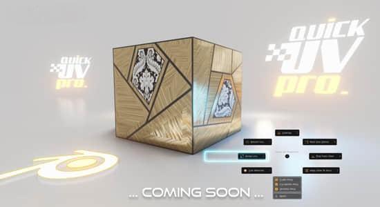 快速展UV贴图Blender插件 Quick Uv Pro V3.1 快速展UV贴图Blender插件 Quick Uv Pro V3.1