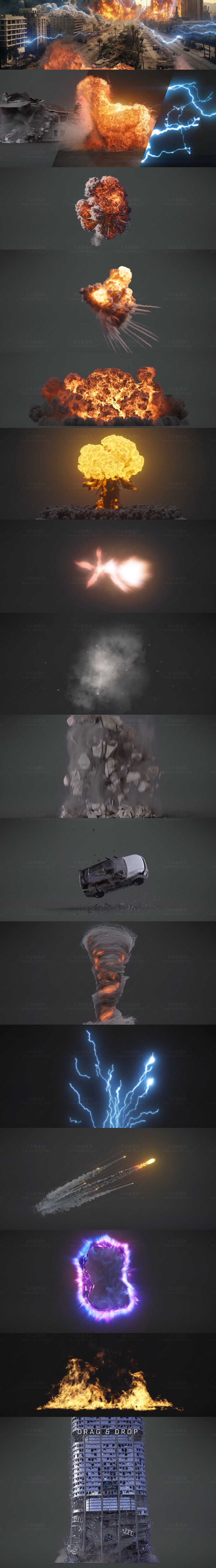 魔法能量风暴激光流星火焰战斗爆炸特效4K视频素材+音效V2 魔法能量风暴激光流星火焰战斗爆炸特效4K视频素材+音效V2