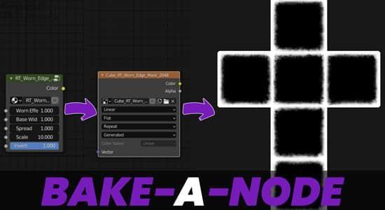 Blender插件-节点烘焙工具 Bake-A-Node v3.0.0 Blender插件-节点烘焙工具 Bake-A-Node v3.0.0
