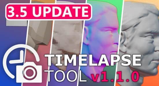 Blender插件-模型操作变化延时记录工具 Timelapse Tool V1.1.1