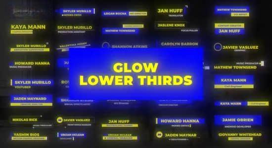 AE模板-45组发光字幕条标题动画 Glow Lower Thirds AE模板-45组发光字幕条标题动画 Glow Lower Thirds