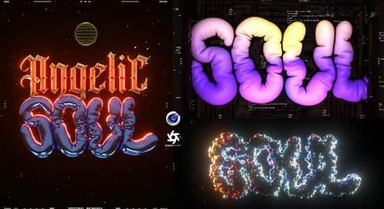 C4D教程-彩色气球文字标题动画制作 Chromatic Balloon 3D Type in Cinema 4D