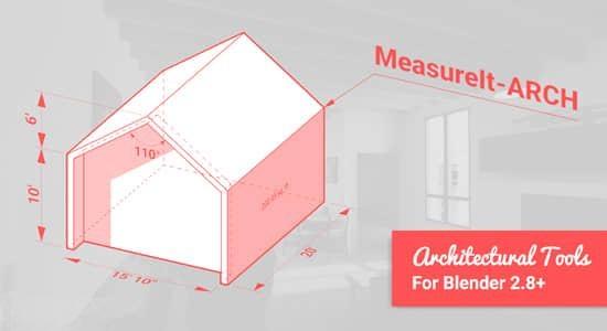 Blender插件-尺寸数据测量标注工具 MeasureIt ARCH V0.5.0 Blender插件-尺寸数据测量标注工具 MeasureIt ARCH V0.5.0