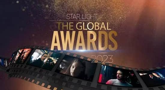 AE模板-金色粒子背景电影胶片风格图文介绍颁奖典礼开场片头 Award Pack