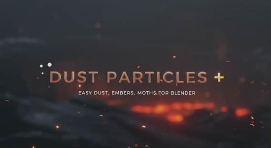 Blender插件-漂浮灰尘粒子动画预设 Dust Particles+ Pro v1.1