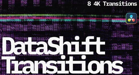 达芬奇插件-8组数字失真故障干扰视频转场预设 达芬奇插件-8组数字失真故障干扰视频转场预设