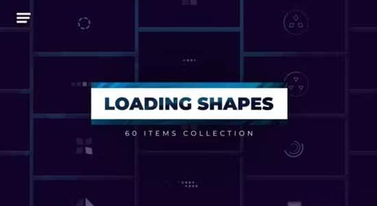 AE模板-60种独立加载读取MG图形动画 Loading Shapes AE模板-60种独立加载读取MG图形动画 Loading Shapes