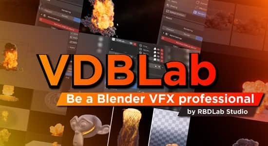 模拟三维真实爆炸火焰特效Blender插件 VDBLab V1.0 模拟三维真实爆炸火焰特效Blender插件 VDBLab V1.0