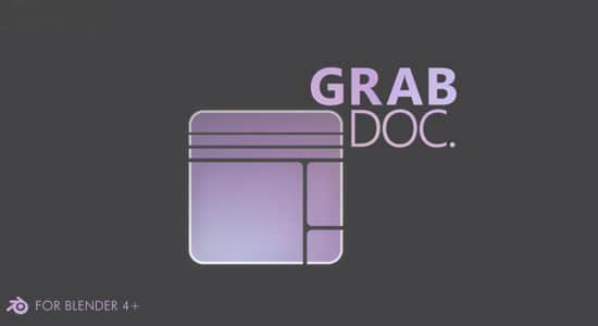 Blender插件-快速实时创建纹理贴图工具 GrabDoc V1.4+使用教程 Blender插件-快速实时创建纹理贴图工具 GrabDoc V1.4+使用教程