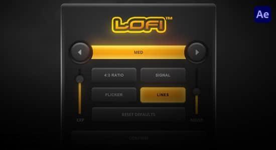 AE脚本-复古失真视觉特效 FredPelle – LoFi Plugin