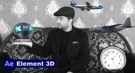 AE教程-学习使用E3D插件制作影视特效 Element 3D Plugin Complete Course