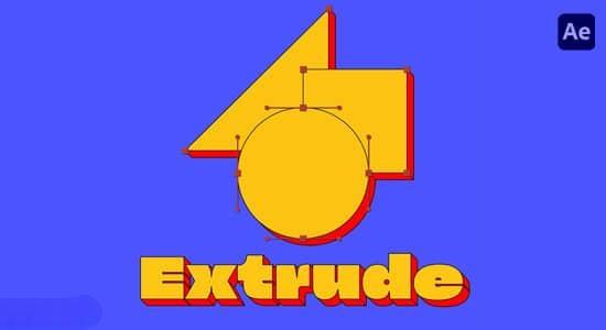 中文汉化AE插件-文字蒙版图形层拉伸挤压效果 Extrude v1.0.0 Win/Mac+使用教程 中文汉化AE插件-文字蒙版图形层拉伸挤压效果 Extrude v1.0.0 Win/Mac+使用教程