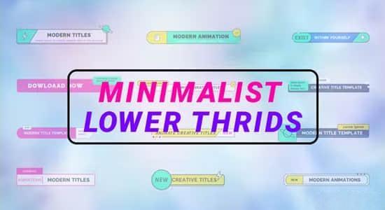 AE模板-12组极简迷你卡通文字标题字幕条动画 Minimalist lower thirds AE模板-12组极简迷你卡通文字标题字幕条动画 Minimalist lower thirds