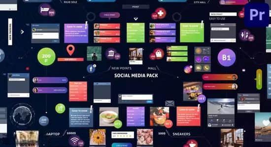 PR模板-社交网络媒体评论标注弹窗介绍图形动画 Social Media Pack PR模板-社交网络媒体评论标注弹窗介绍图形动画 Social Media Pack