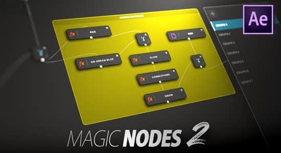 AE插件-节点式图层特效合成操作扩展脚本 Magic Nodes v2.0.1 Win/Mac+使用教程
