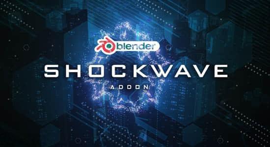 科幻能量冲击波视觉特效Blender插件 Shockwave Addon V1.2 科幻能量冲击波视觉特效Blender插件 Shockwave Addon V1.2