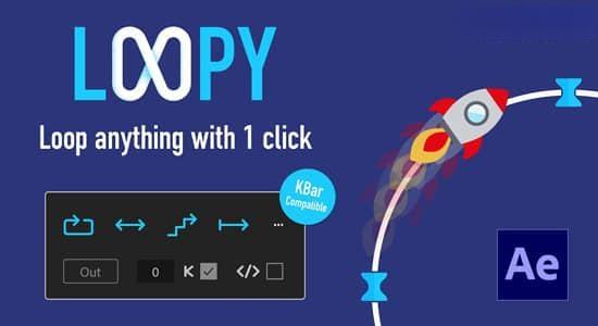 Loopy V1.1 Win/Mac 关键帧路径动画循环AE脚本 Loopy V1.1 Win/Mac 关键帧路径动画循环AE脚本
