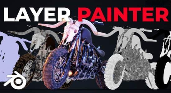 分层材质绘制Blender插件 Layer Painter v2.1.0 分层材质绘制Blender插件 Layer Painter v2.1.0